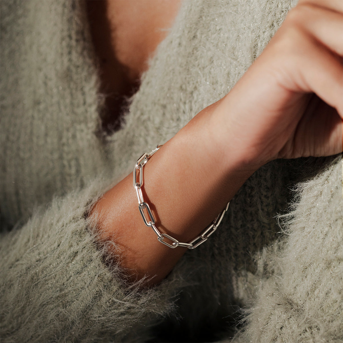Armband No. 7, versilbert - Detailansicht