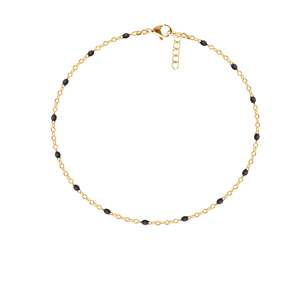Armband mit schwarzfarbener Emaille