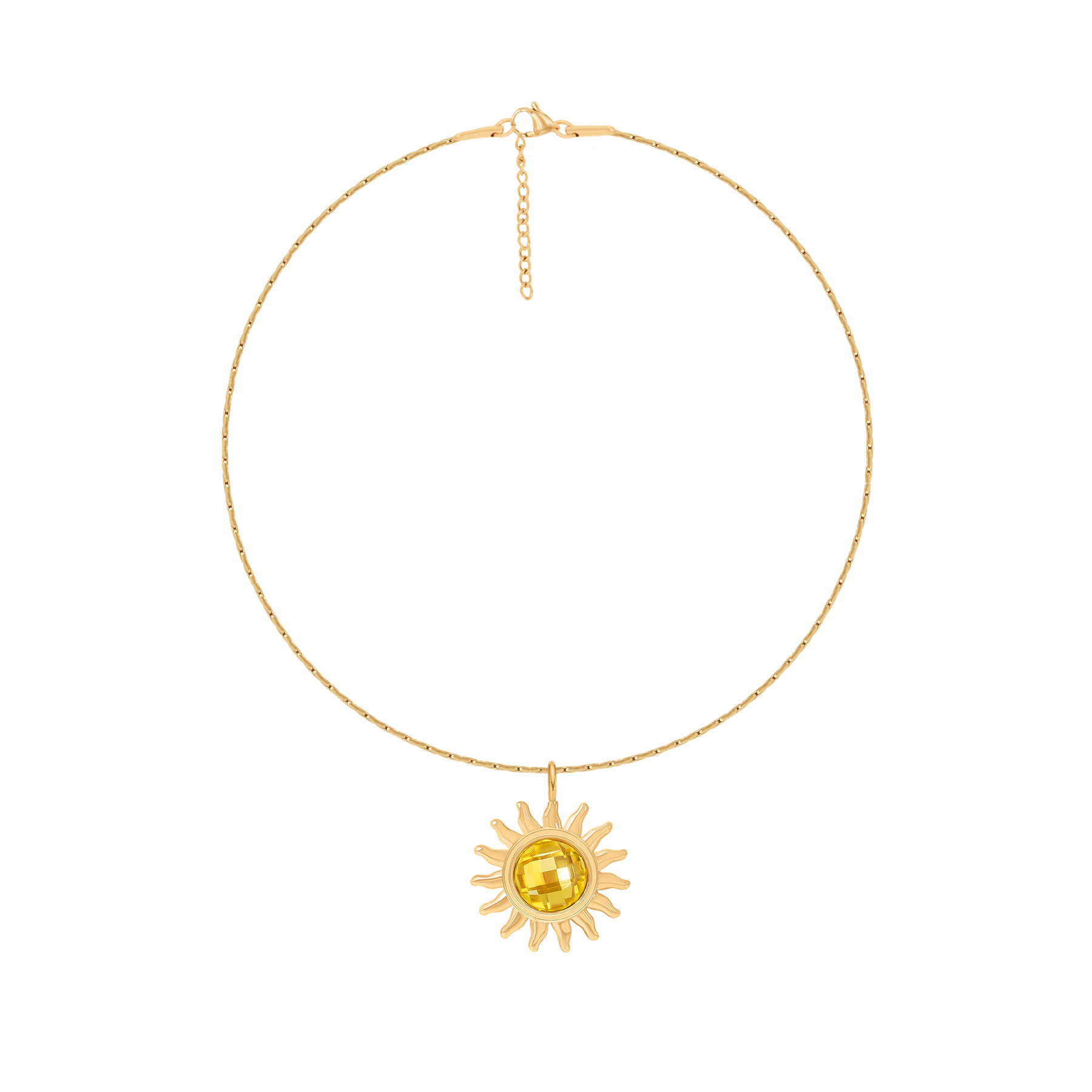 Armband Soleil 1,2 cm vergoldet - Vorderansicht
