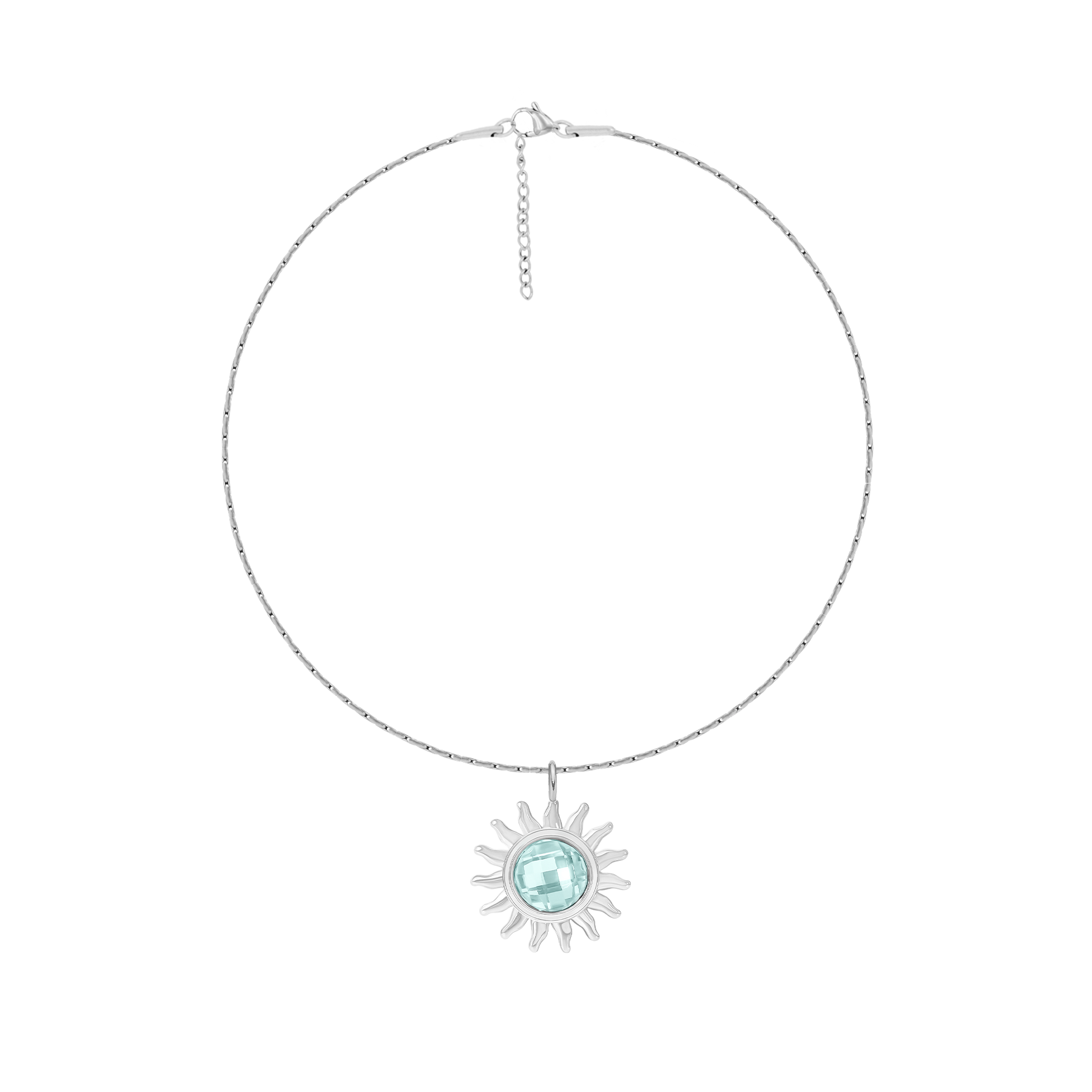 Armband Soleil 1,2 cm versilbert - Vorderansicht