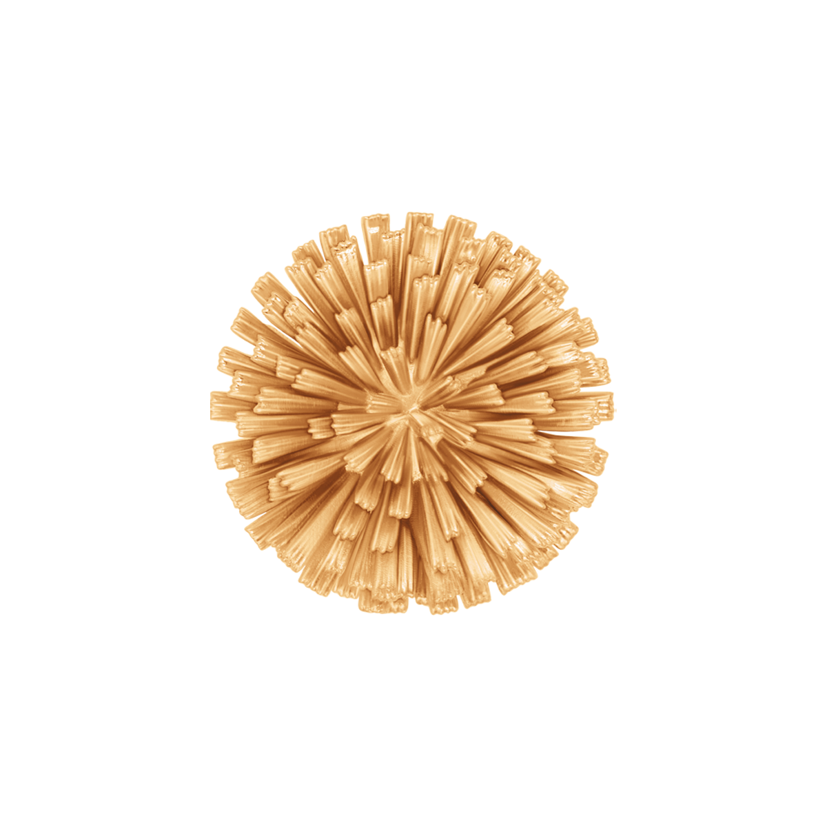 Bloom Brosche, 3,2 cm, vergoldet - Vorderansicht