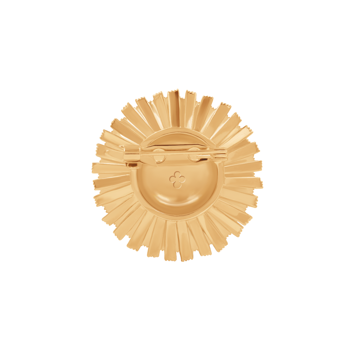 Bloom Brosche, 3,2 cm, vergoldet - Detailansicht