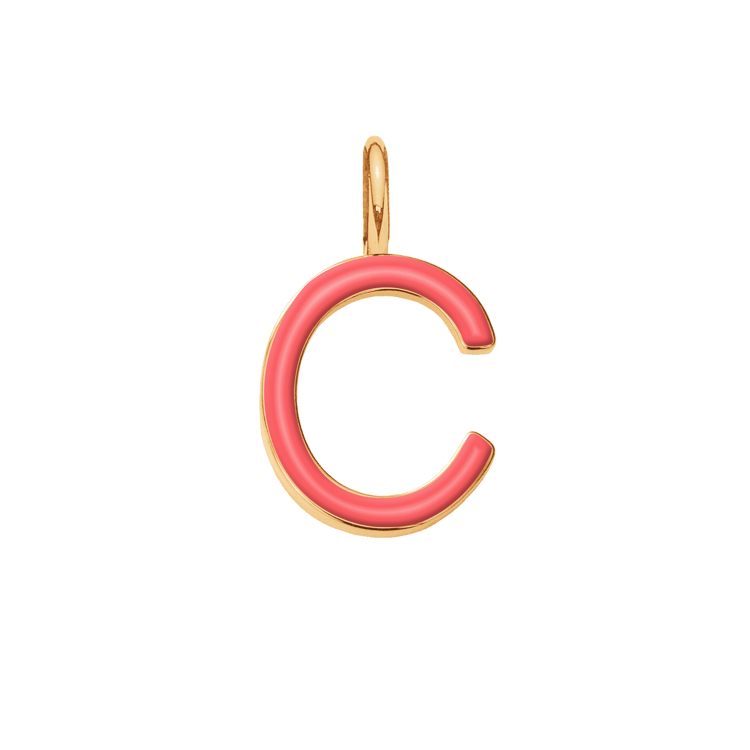 Emaillierter Buchstabe C