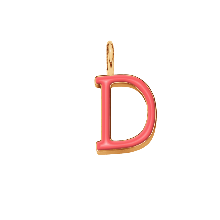 Emaillierte Buchstabe D