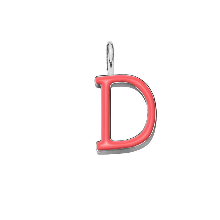 Emaillierte Buchstabe D