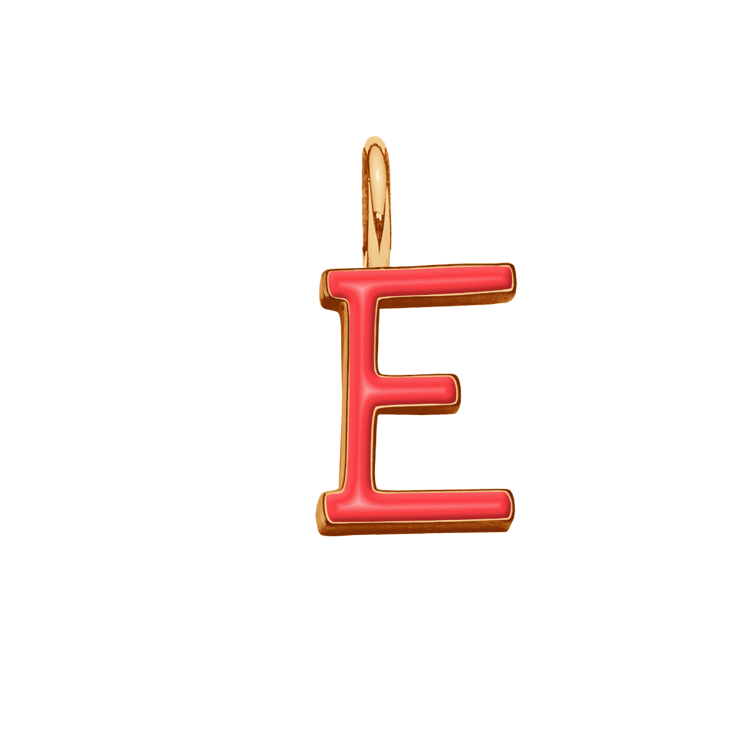Emaillierte Buchstabe E