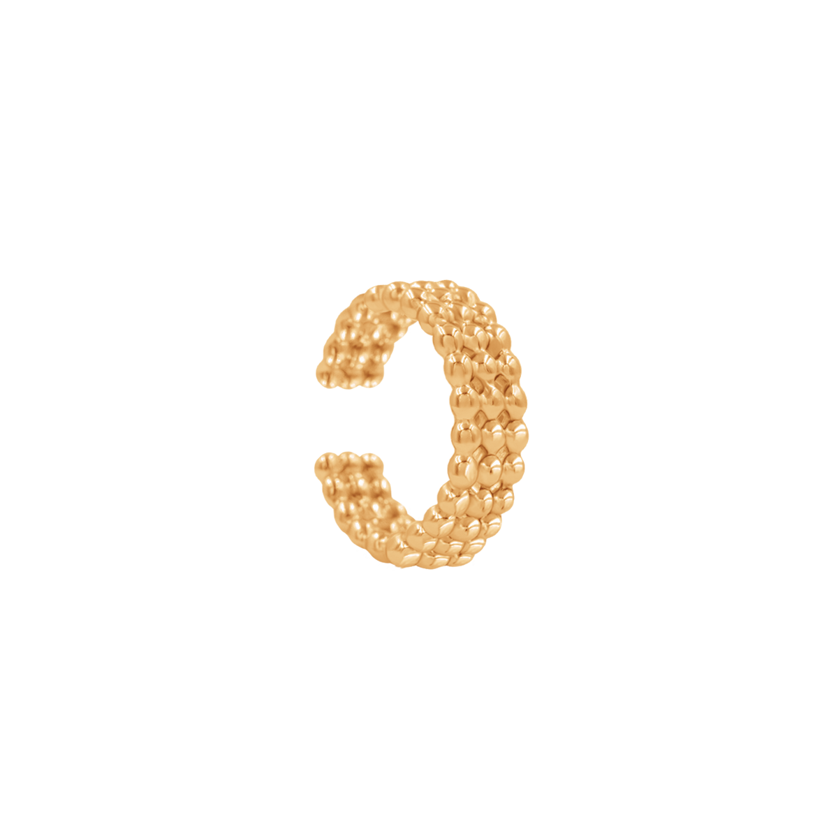 Ear Cuff Ethno No.5 vergoldet - Vorderansicht