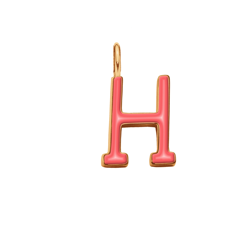 Emaillierte Buchstabe H