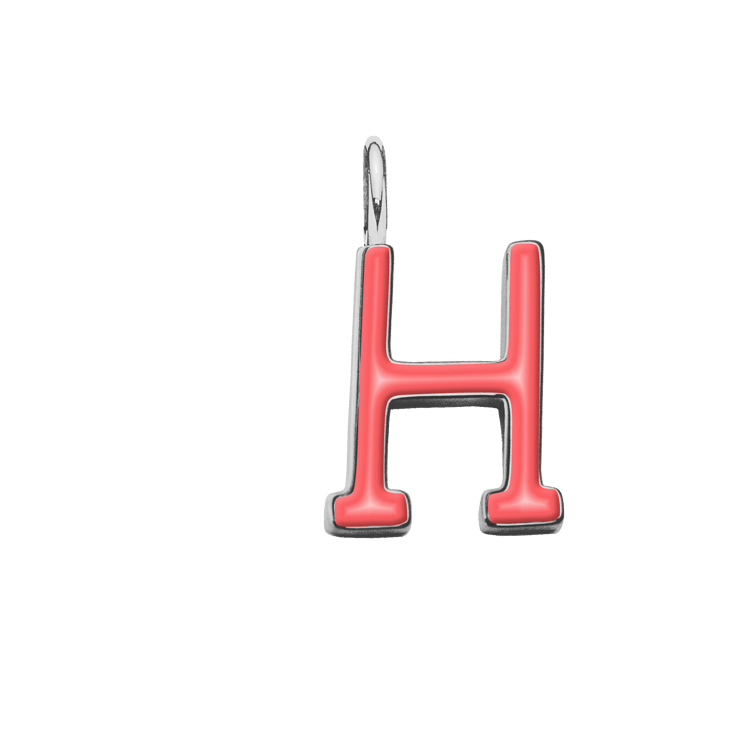 Emaillierte Buchstabe H