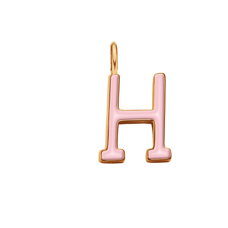 Emaillierte Buchstabe H