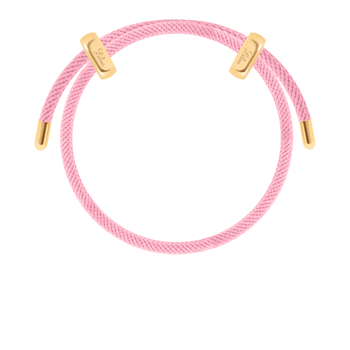 Armband Liana in rosa Farbe, vergoldet