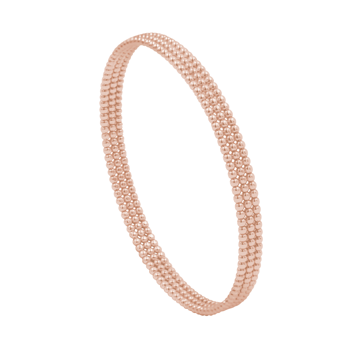 Rosévergoldeter Ethno-Armreif No. 5 – zweite Ansicht
