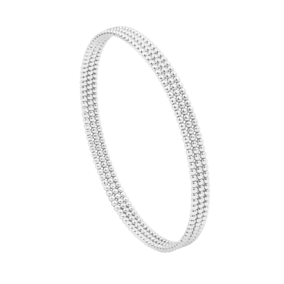Silberner Ethno-Armreif No. 5 – zweite Ansicht