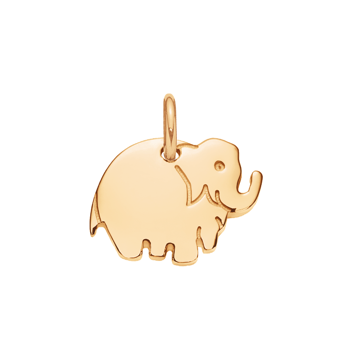 Anhänger „Elefant“, vergoldet, 10 mm