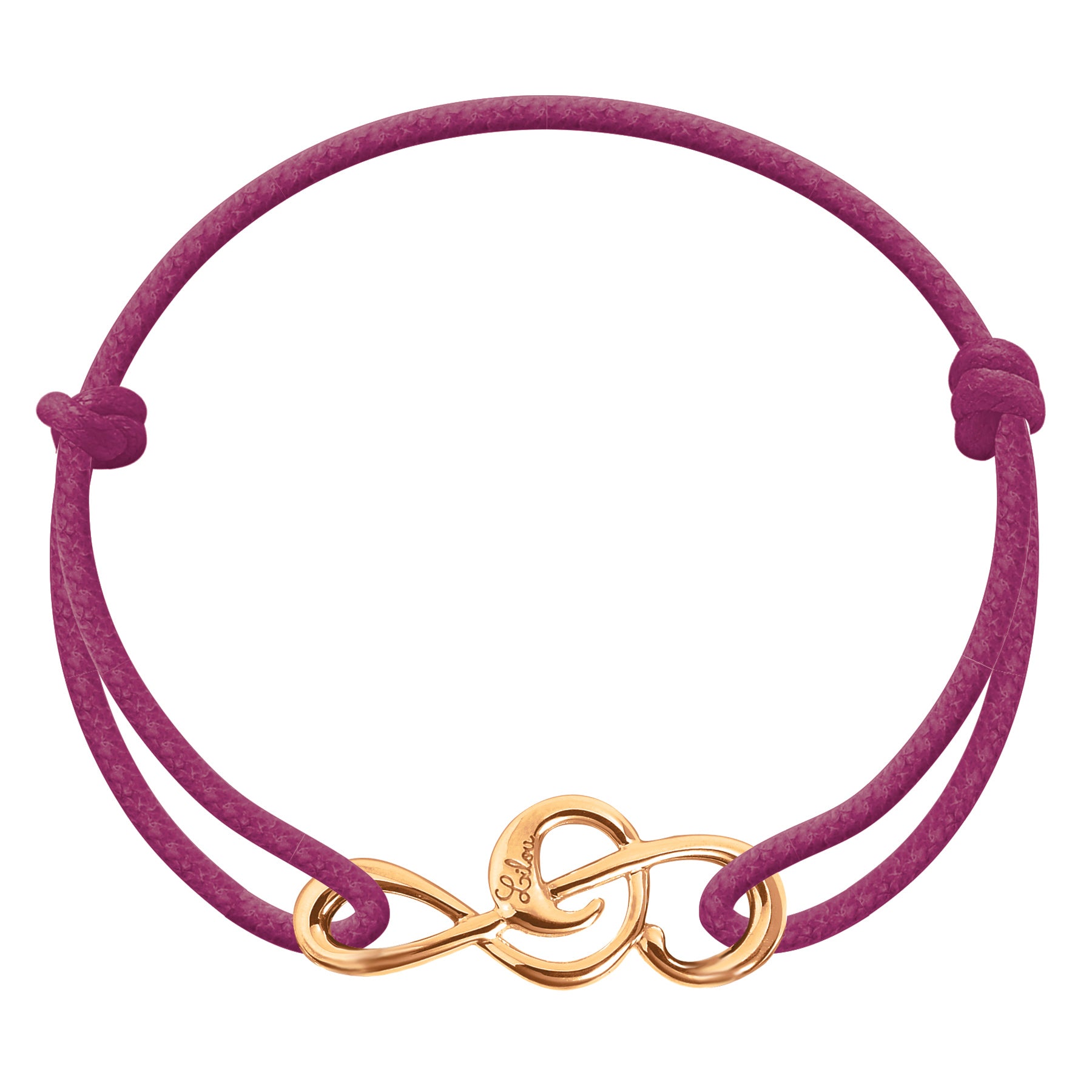 Vergoldetes Armband mit Violinschlüssel-Motiv, 30 mm