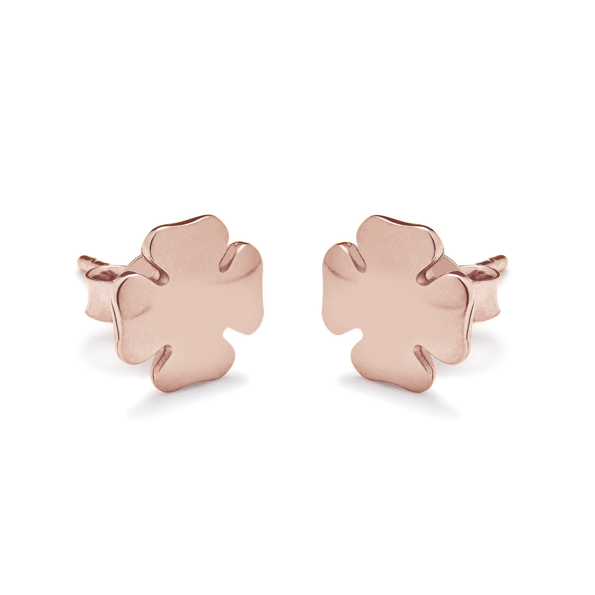 Ohrstecker eckiges Kleeblatt