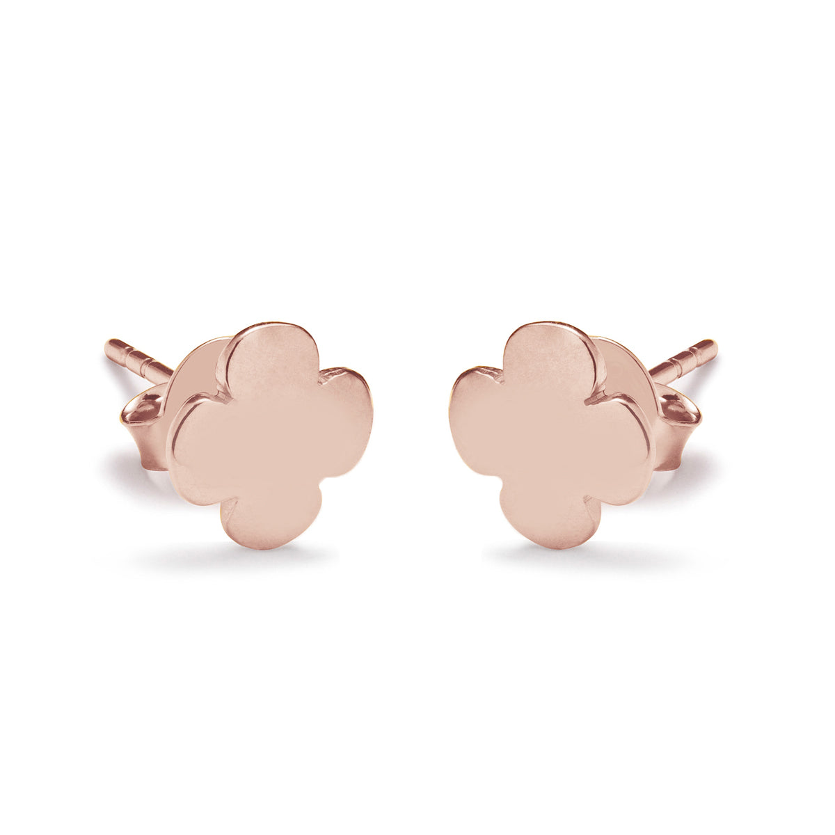 Ohrstecker rundes Kleeblatt