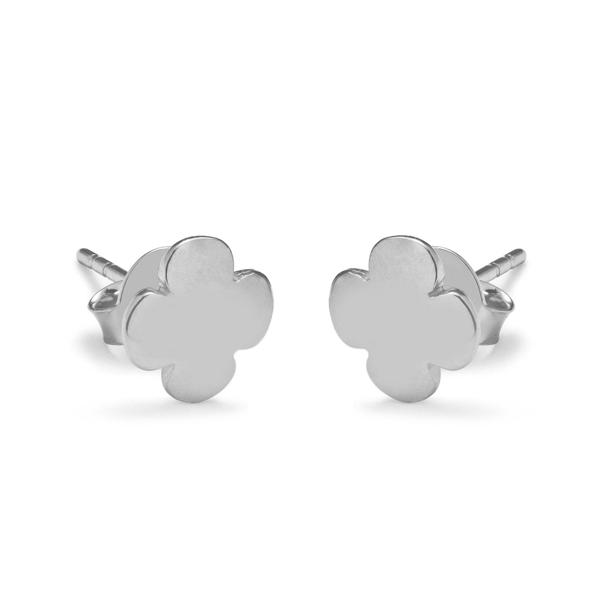 Ohrstecker rundes Kleeblatt