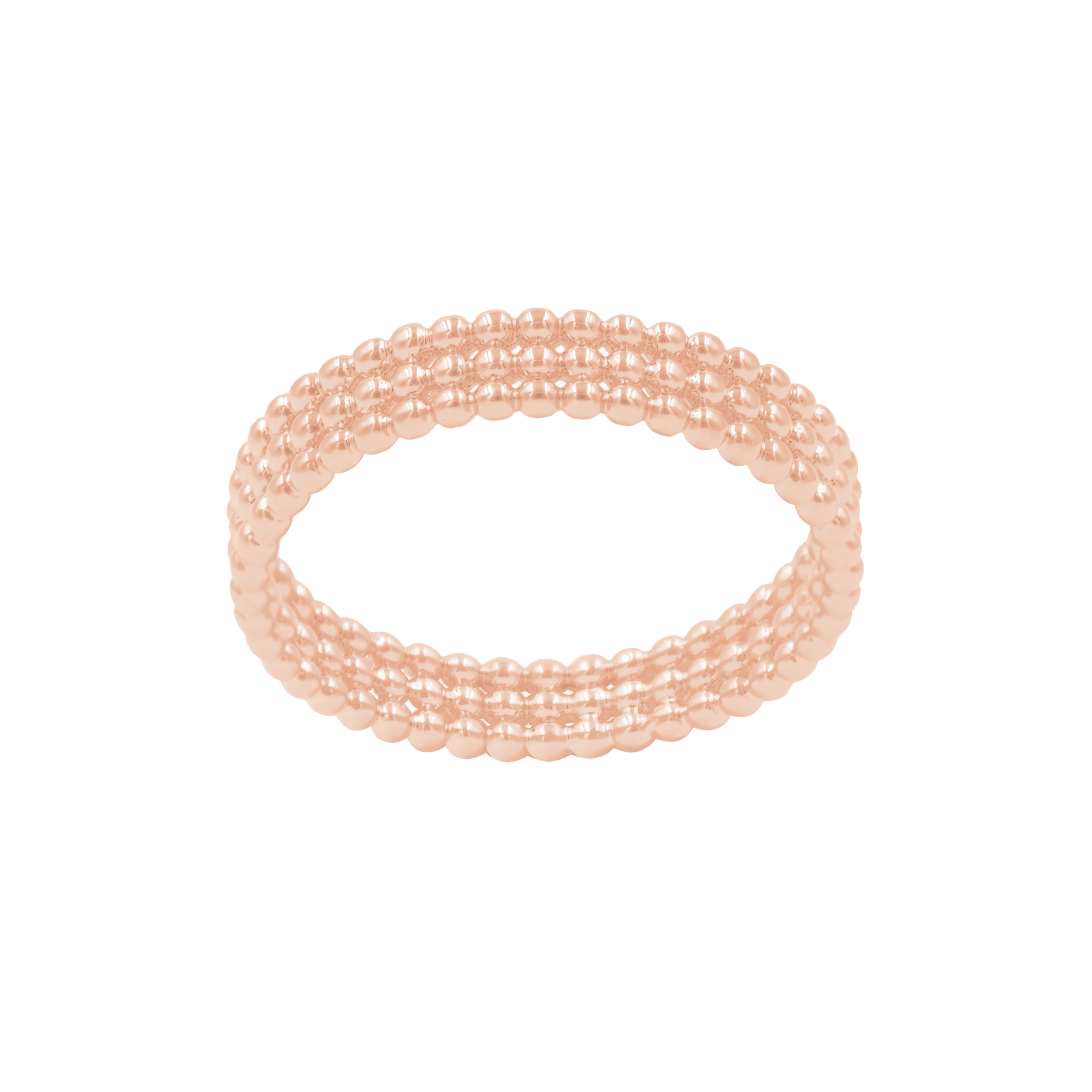 rosévergoldeter Ring Ethno No. 5