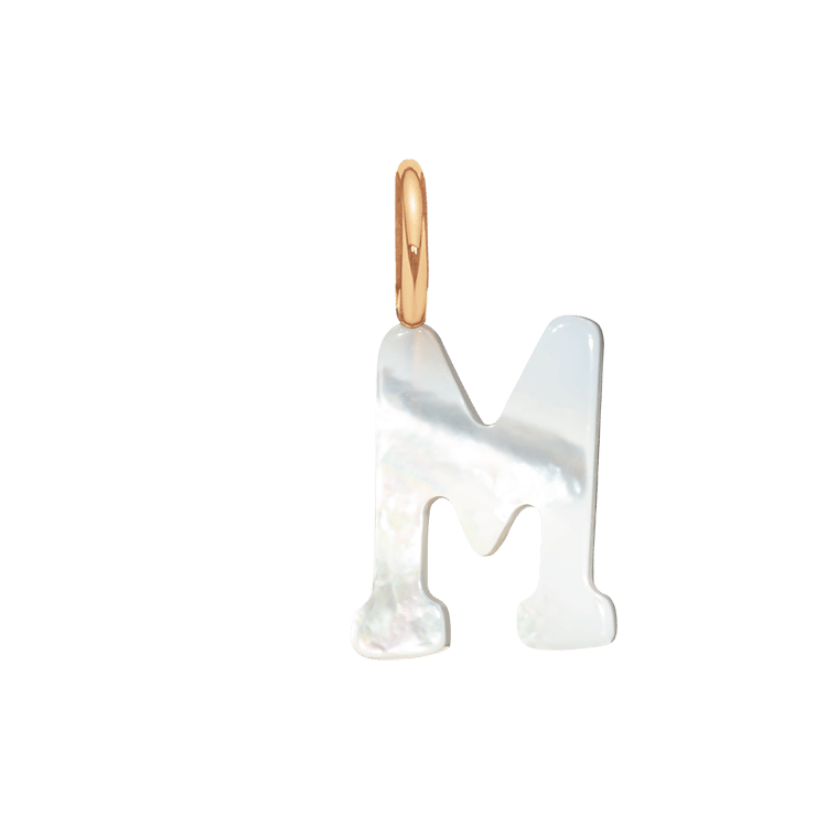Buchstabe M aus Perlmutt