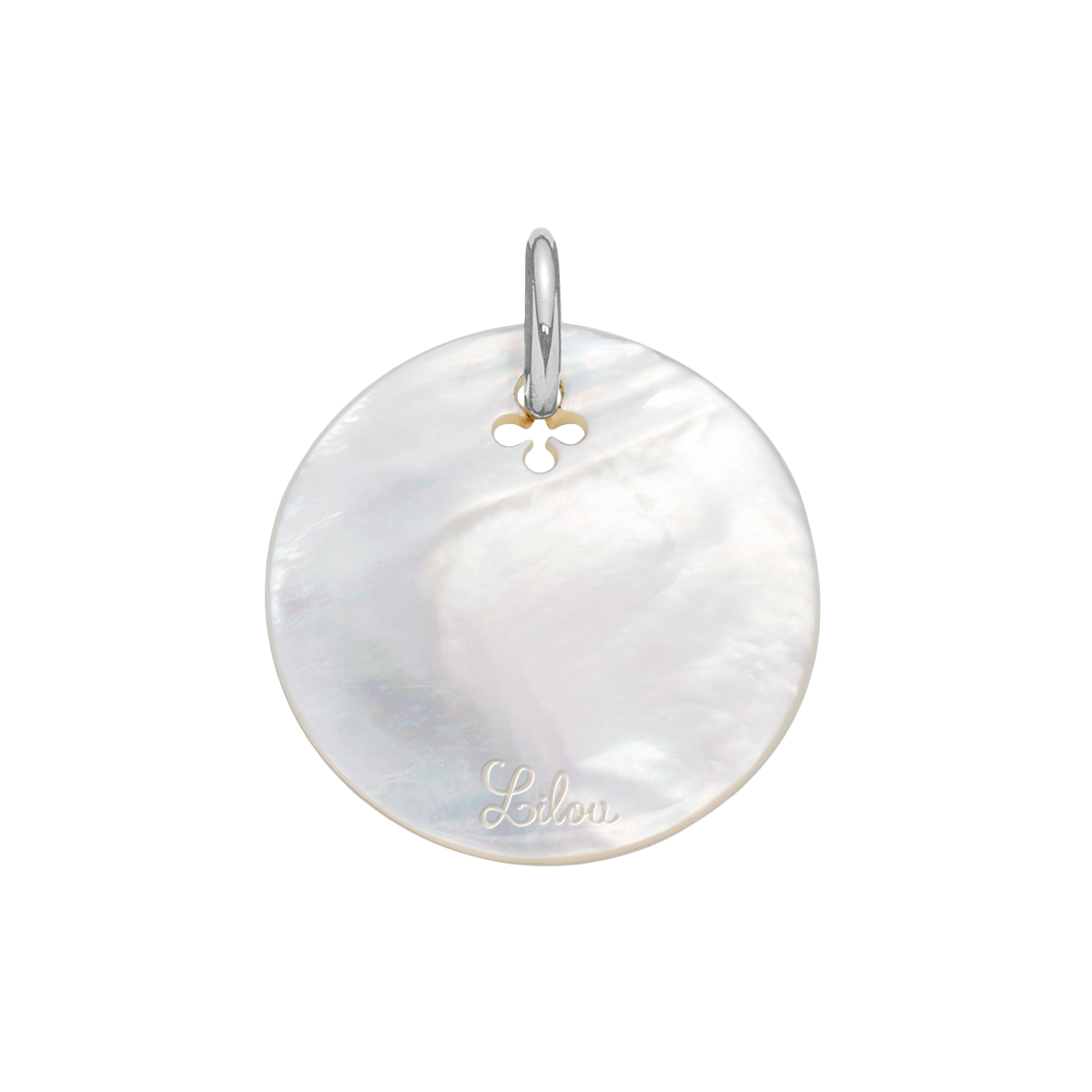 Medaillon aus Perlmutt 2,7 cm
