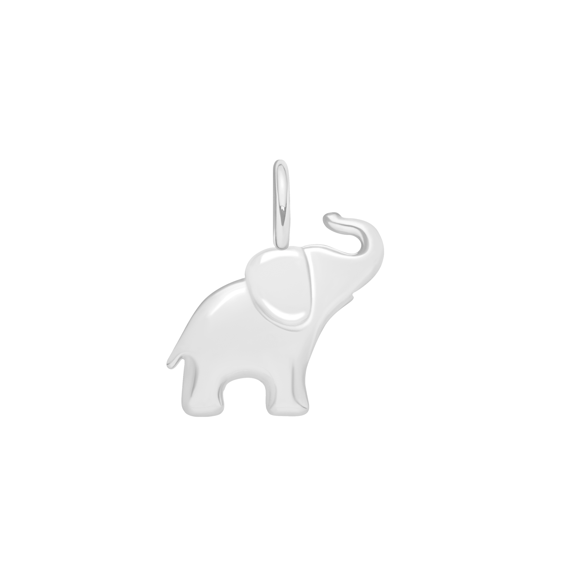 Anhänger Elefant 1,4 cm, versilbert