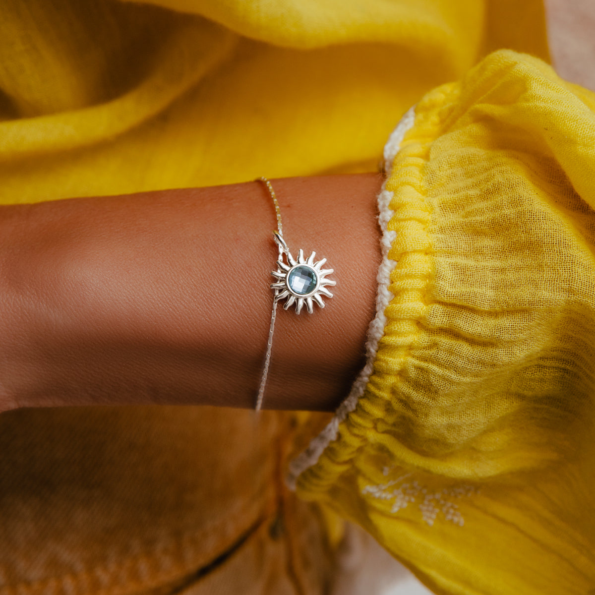 Armband Soleil 1,2 cm versilbert - Detailansicht