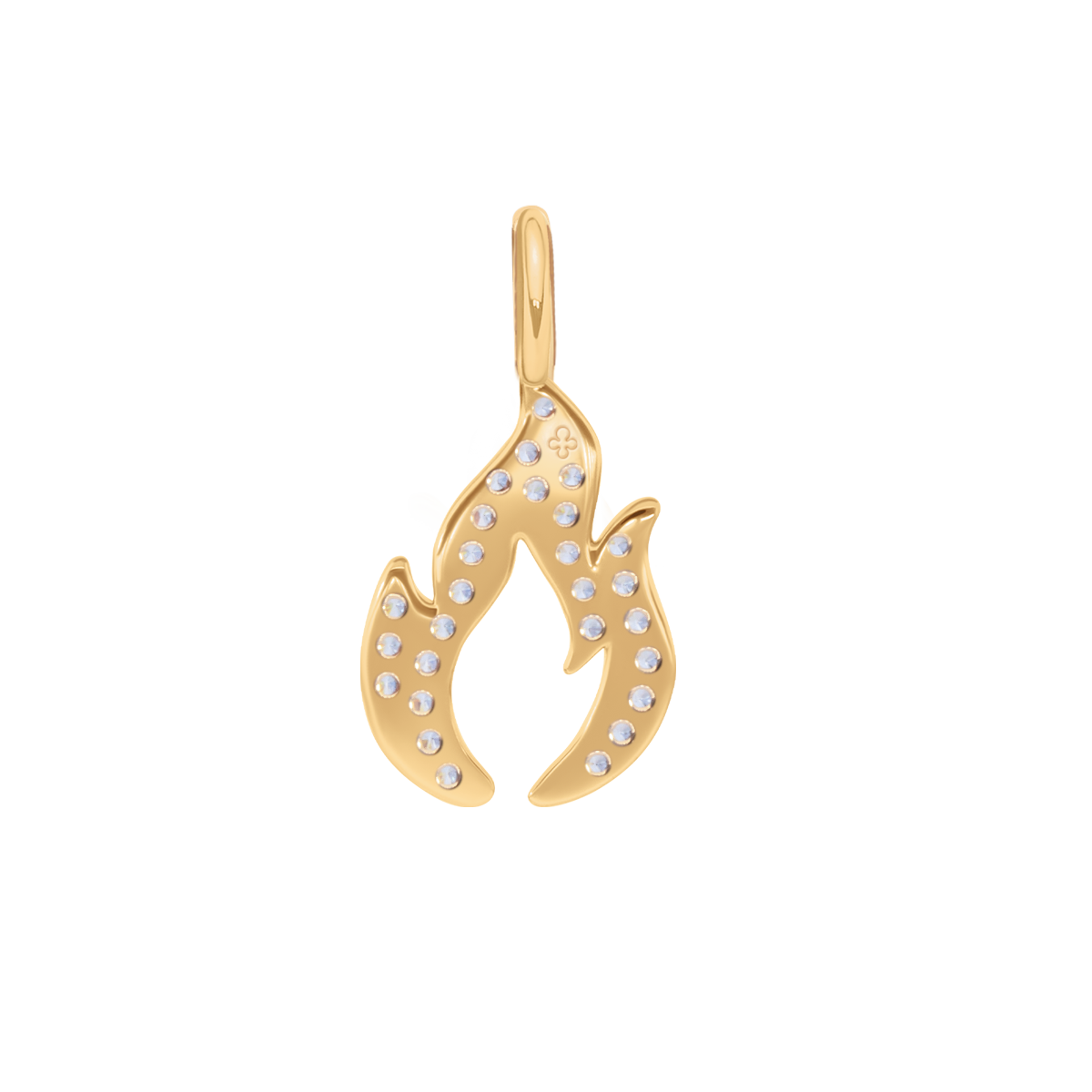 Anhänger Flamme mit Zirkonia 1,2 cm