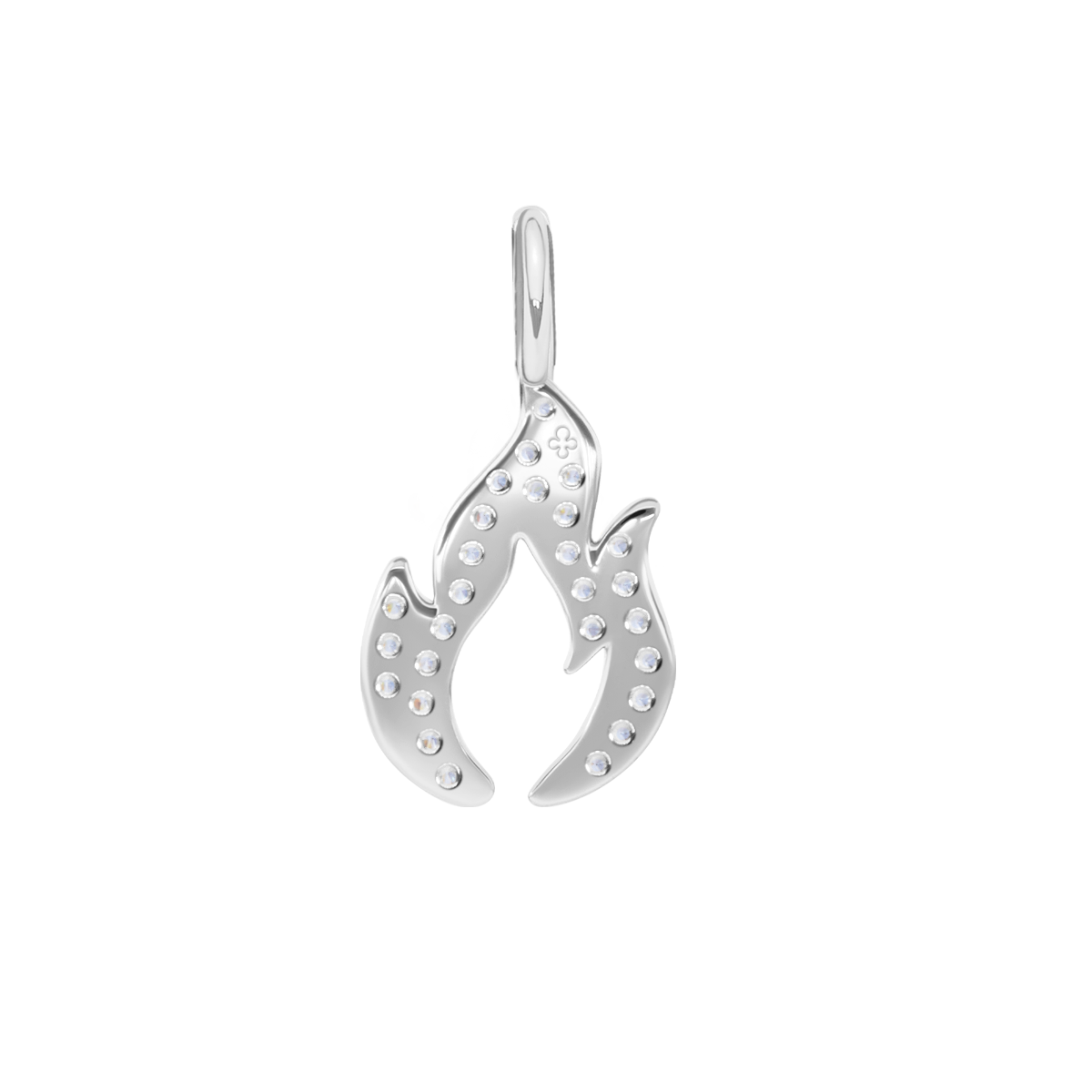 Anhänger Flamme mit Zirkonia 1,2 cm