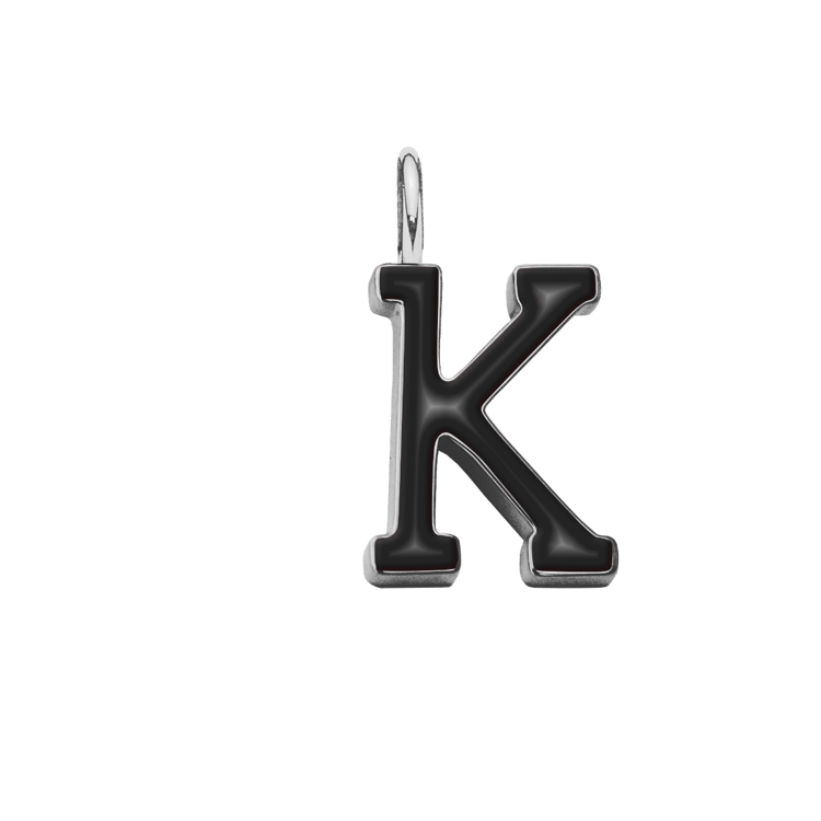 Emaillierter Buchstabe K